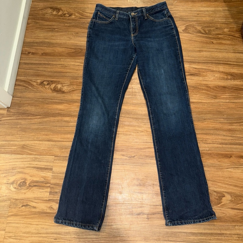 Wrangler CASH Jeans Women 7/8 Long Mid Rise Boot Cut 36" inseam No Gap Waistband - Picture 9 of 14